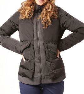 O Neill Short Azurite Damen Winter-Jacke Snowboard-Jacke mit verstellbarer Kapuze 0P5012 9010 Schwarz
