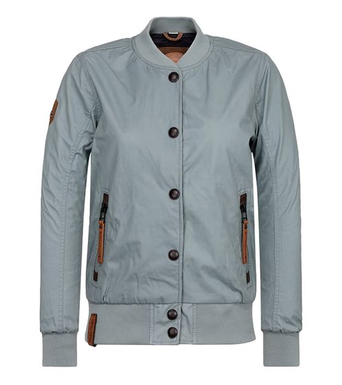 naketano Free & Dangerous women's transitional jacket, fashionable autumn jacket 1801-0570-1229 grey