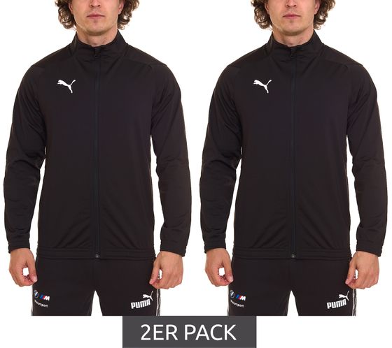 Pack de 2 vestes de sport pour hommes PUMA Liga Sideline Poly Jacket avec veste d entraînement dryCELL 655946 03 noir