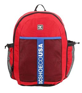 DC Shoes Bumper Backpack with Mesh Side Pockets Everyday Bag 22 Liters EDYBP03231 RQR0 Red
