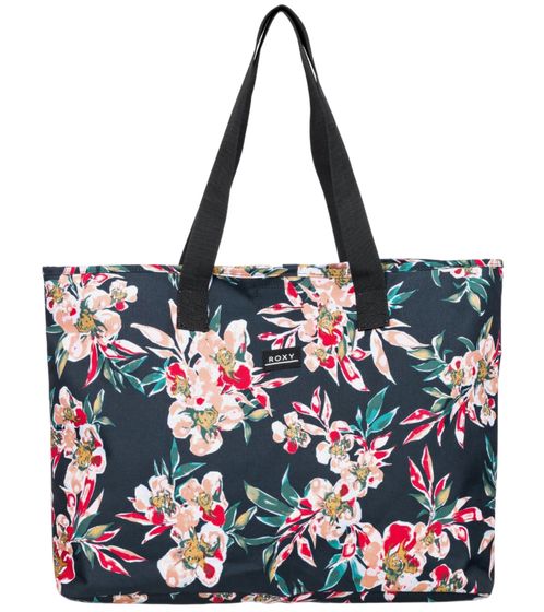 Borsa da viaggio ROXY Wildflower con stampa floreale all-over tote bag 28 litri ERJBT03265 BSP8 nero/colorato