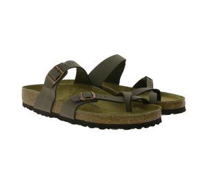 BIRKENSTOCK Mayari Damen Zehentrenner Made in Germany normale Breite 0071061 Mocca-Braun