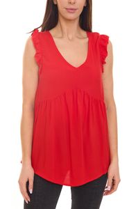 Aniston CASUAL haut chemisier pour femme avec détails volants chemise d été 60330626 rouge