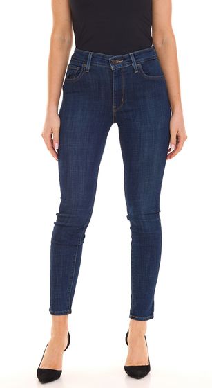 LEVI S 721 jeans skinny da donna a vita alta pantaloni eleganti in denim stile cinque tasche 42378736 blu