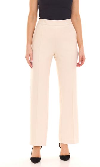 MAC Chiara-Long Damen Stoff-Hose mit Paspeltaschen nachhaltige Business-Hose 49852655 Weiß