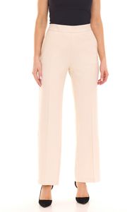 MAC Chiara-Long pantaloni in tessuto da donna con tasche a filetto, pantaloni business sostenibili 49852655 bianco