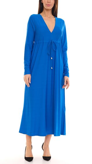 Aniston CASUAL robe d été pour femme robe longue à manches longues 49417724 bleu