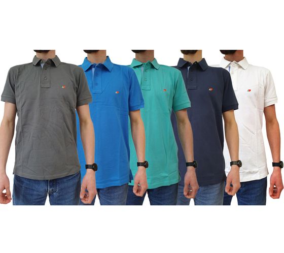 MAGIC MARINE Squall Herren Baumwoll-Shirt 210 g/ m² Polo-Shirt Polo-Hemd in Weiß, Grau oder Blau-Töne