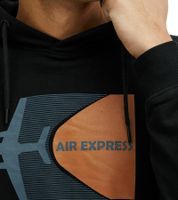 Felpa con cappuccio da uomo in cotone INDICODE Forzo, maglione con cappuccio sostenibile con grande stampa frontale 55-581MM in grigio, blu scuro o nero Felpa con cappuccio da uomo in cotone INDICODE Forzo, maglione con cappuccio sostenibile con grande stampa frontale 55-581MM in grigio, blu scuro o nero