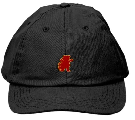 Grizzly Fire Flame Dad Cap gorra de algodón ajustable GMA2235A02 Negro