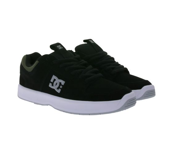 DC Shoes LYNXS ZERO Echtleder-Sneaker mit Logo City-Schuhe ADYS100615 Schwarz