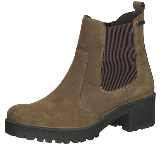 Bama bottines chaussures pour femmes en cuir véritable hydrofuges avec bama-tex 1085018 marron