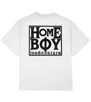 HOMEBOY Old School Men s Round Neck Cotton T-Shirt with Large Back Print 01TS3050 White