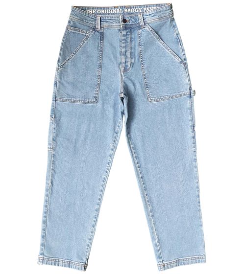 HOMEBOY X-TRA MOON women's denim trousers baggy jeans with hammer loop 02PA0700 blue