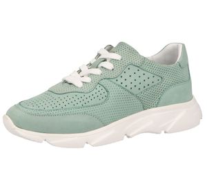 SANSIBAR Zapatos de mujer de piel auténtica, zapatillas elegantes, zapatos de ocio 1047789 menta