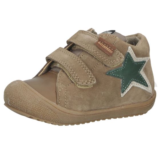 NATURINO scarpe da bambino in vera pelle con motivo stella scarpe con velcro leggermente foderate 0012502062-01-0D05 marrone