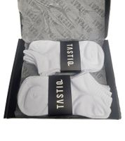 6 pares de calcetines deportivos TASTIQ, calcetines sencillos de algodón en caja de regalo, calcetines deportivos negros, grises o blancos 6 pares de calcetines deportivos TASTIQ, calcetines sencillos de algodón en caja de regalo, calcetines deportivos negros, grises o blancos