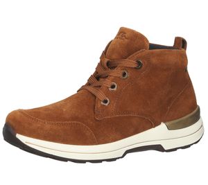 ara Nara Highsoft Sneaker pour femme, chaussures à lacets en cuir véritable avec semelle amovible du Portugal 12-24521-08 marron
