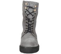 FRED DELA BRETONIERE Damen Stiefel Echtleder-Schuhe Schnür-Stiefel 184010063 Hellgrau
