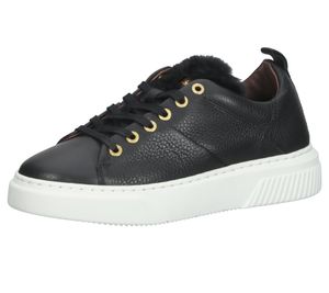 SCAPA Damen Echtleder-Schuhe Sneaker mit Flausch Lasche Sommer-Schuhe 01-1086759/900 Schwarz