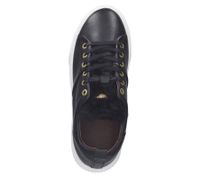 SCAPA Damen Echtleder-Schuhe Sneaker mit Flausch Lasche Sommer-Schuhe 01-1086759/900 Schwarz