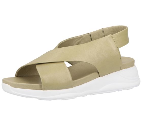 Sandale femme ILC Jerry sandales en cuir véritable avec petite plateforme C43-3543-05 vert pistache