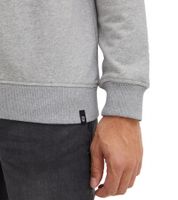 INDICODE IDForz Herren Baumwoll-Pullover Rundhals-Sweater mit großem Frontprint 55582MM Schwarz, Grau oder Blau