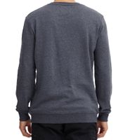 INDICODE IDForz Herren Baumwoll-Pullover Rundhals-Sweater mit großem Frontprint 55582MM Schwarz, Grau oder Blau