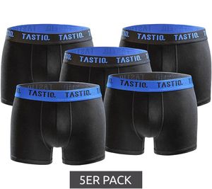 Pack of 5 TASTIQ men s boxer shorts in gift box cotton underwear TAS/1/BCX5/UNI4 black/blue