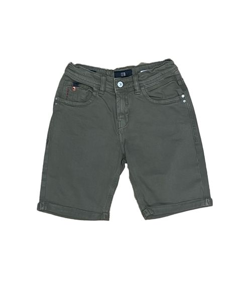 LTB children's short denim trousers, boys' summer shorts in 5-pocket style 25767937 Khaki