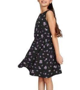 KIDSWORLD robe d'été pour fille avec motif floral all-over robe de loisirs 74239509 noir