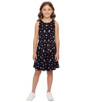 KIDSWORLD Mädchen Sommer-Kleid mit Allover Blumen-Muster Freizeit-Kleid 74239509 Schwarz KIDSWORLD Mädchen Sommer-Kleid mit Allover Blumen-Muster Freizeit-Kleid 74239509 Schwarz