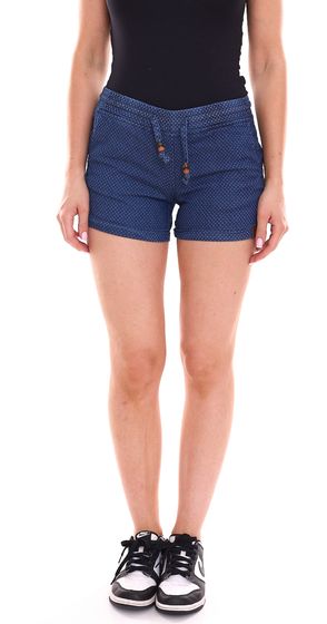 ALIFE AND KICKIN pantalones cortos de verano de moda para mujer pantalones cortos de algodón con lunares 10095816 Azul