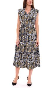 HECHTER PARIS Damen Midi-Kleid modisches Sommer-Kleid mit Allover-Muster 63816660 Bunt