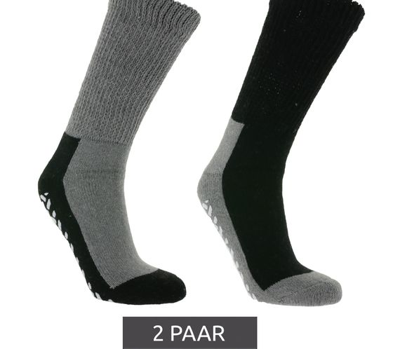 2 pares de calcetines de bienestar SOCKSWEAR medias de algodón calcetines con tapón NAN 8947471 gris/negro