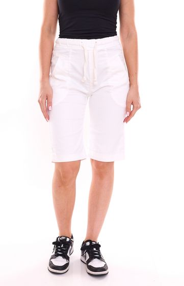PLEASE shorts de verano de mujer con bolsillos laterales 42032565 blanco
