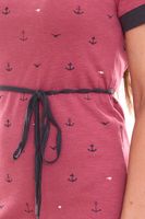 KangaROOS Damen Mini-Kleid mit Stoff-Gürtel und Allover-Print 82812948 Dunkelrosa