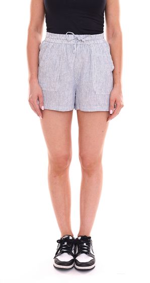 Tom Tailor DENIM Pantalones cortos elegantes de verano para mujer, pantalones de lino 79392232, corte holgado, azul