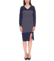 Abito maglione da donna AjC abito midi a righe abito in maglia 10089317 blu