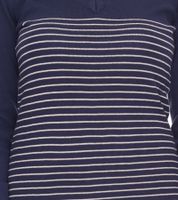 Abito maglione da donna AjC abito midi a righe abito in maglia 10089317 blu