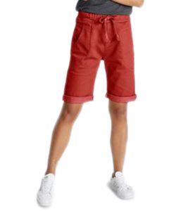PLEASE women's fabric shorts short pants with tie Bermuda summer pants 49786149 red