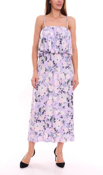 Melrose vestido largo femenino vestido palabra de honor para mujer con estampado floral en toda la prenda 55799824 violeta