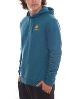 Kappa Dragonfly Sweat à capuche pour homme, pull à capuche tendance avec logo imprimé 710660 bleu pétrole