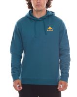 Kappa Dragonfly Sweat à capuche pour homme, pull à capuche tendance avec logo imprimé 710660 bleu pétrole
