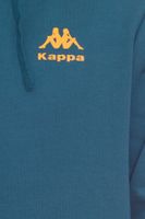 Kappa Dragonfly Sweat à capuche pour homme, pull à capuche tendance avec logo imprimé 710660 bleu pétrole