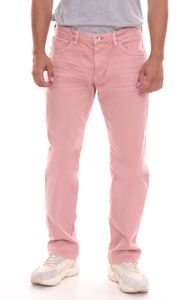 Tom Tailor Marvin men's straight-leg jeans in 5-pocket style denim trousers 36432661 pink