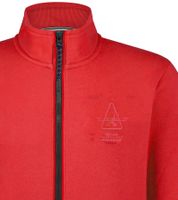 Gaastra Shipshape Herren Pullover mit durchgehenden Reißverschluss Sweat-Jacke mit Markenlogo und Känguru-Tasche 355318241 R013 Rot