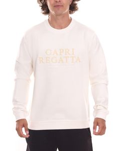 Gaastra Scala Jersey de algodón para hombre, moderno jersey de cuello redondo con bordado frontal 355339241 W004 Beige