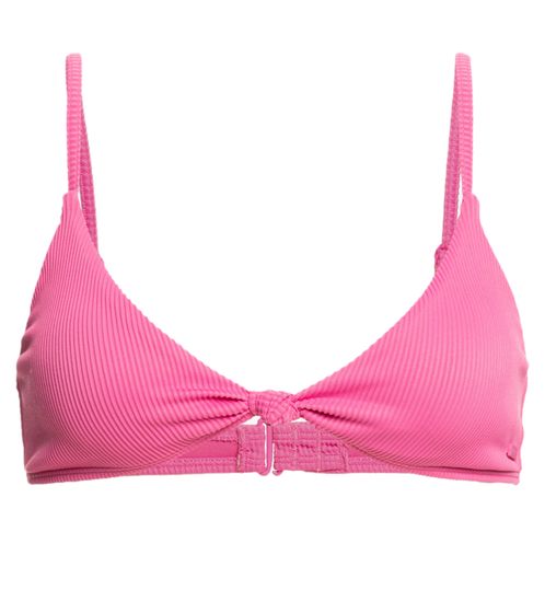 ROXY LOVE women's bikini top with ribbed look, swimwear with knotted design ERJX304646-MKH0 pink