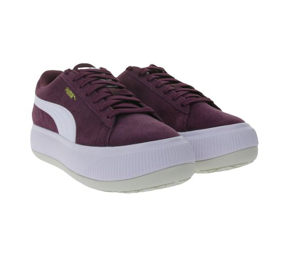 PUMA Suede Mayu baskets pour femmes chaussures à la mode en cuir véritable avec semelle intermédiaire en EVA 380686 10 violet